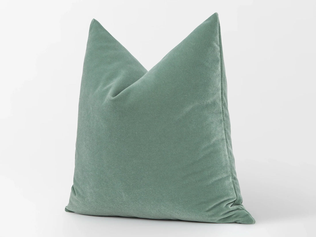 Aqua Green Velvet Pillow Cover