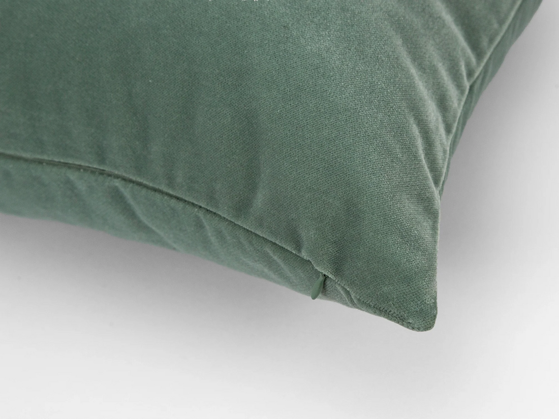 Aqua Green Velvet Pillow Cover