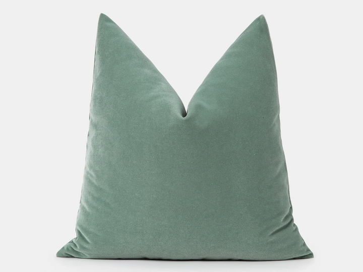 Aqua Green Velvet Pillow Cover