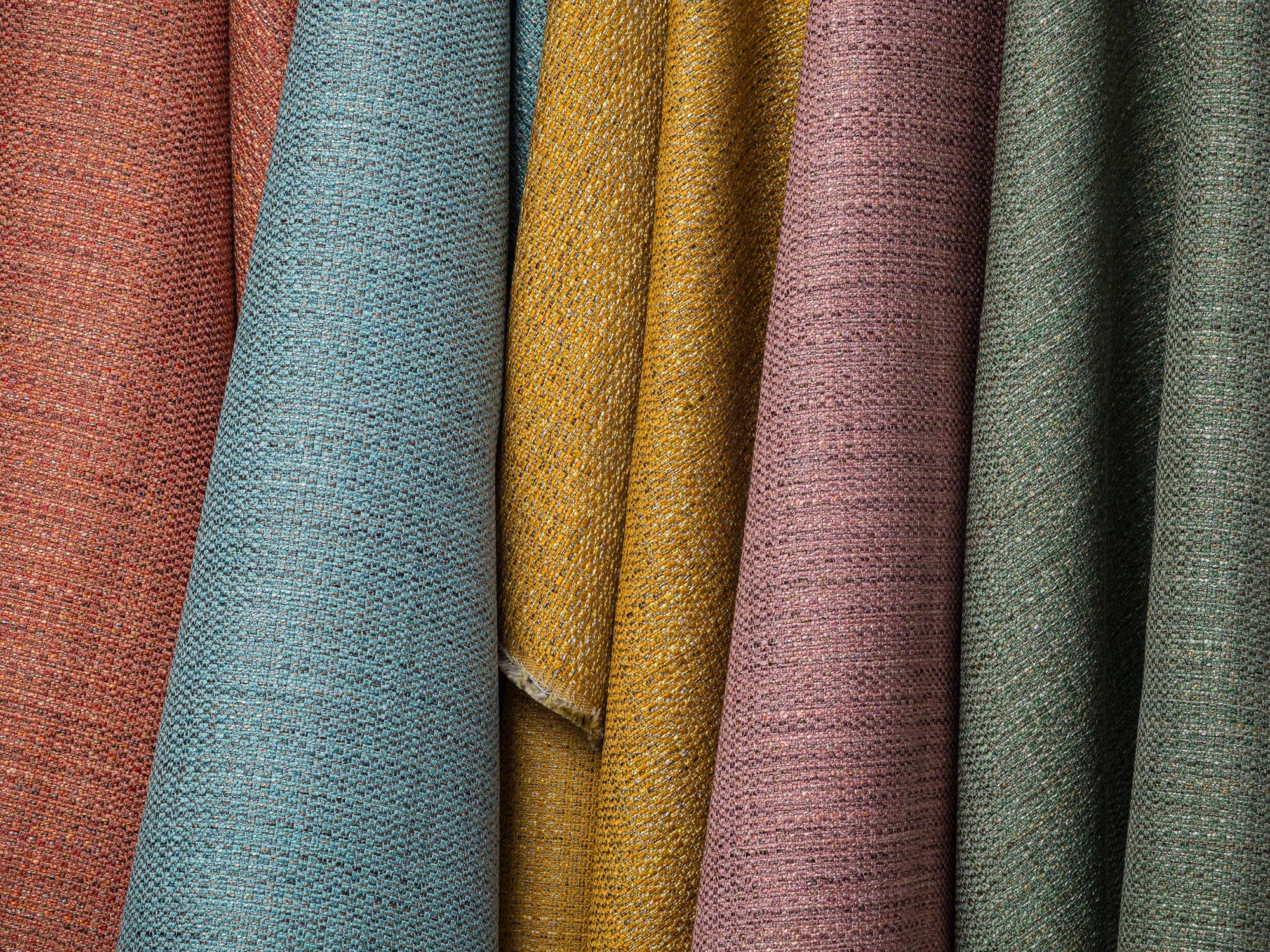 Salmon Woven Upholstery Fabric - Durable & Heavy