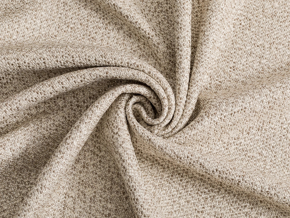 Beige & Cream Upholstery Fabric - Woven & Linen Look
