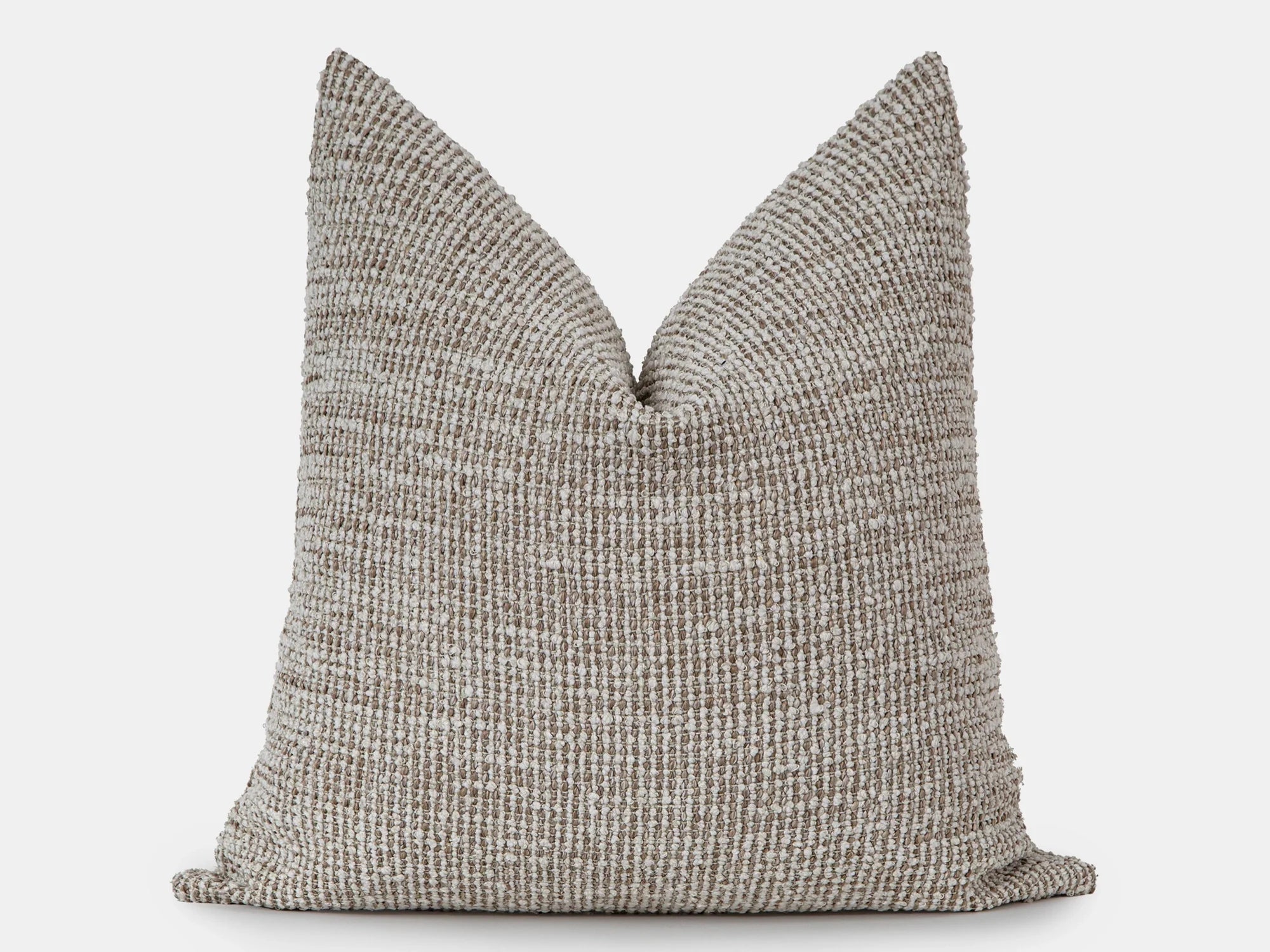 Beige Boho Textured Pillow Cover