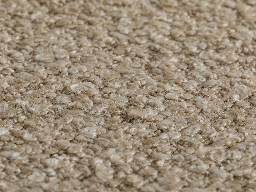 Beige Boucle Upholstery Fabric - Textured & Casual