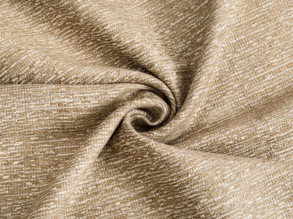 Beige Striped Upholstery Fabric - Woven & Textured