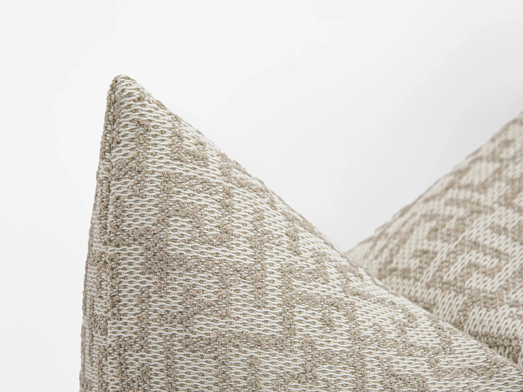 Beige Artisan Geometric Pillow Cover