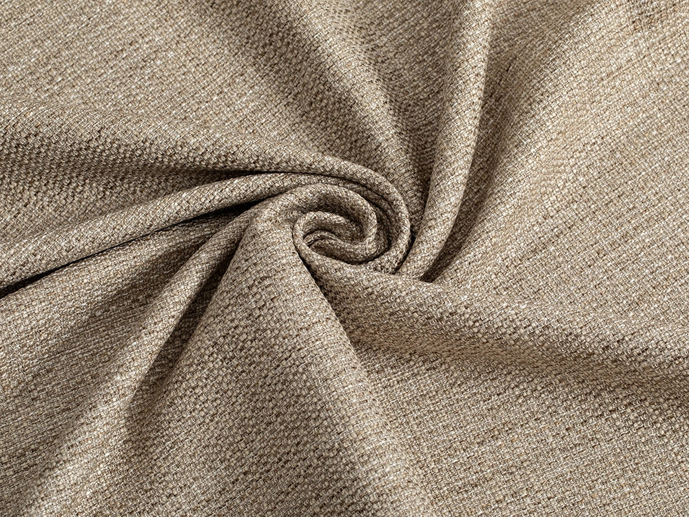 Beige Woven Upholstery Fabric - Durable & Heavy