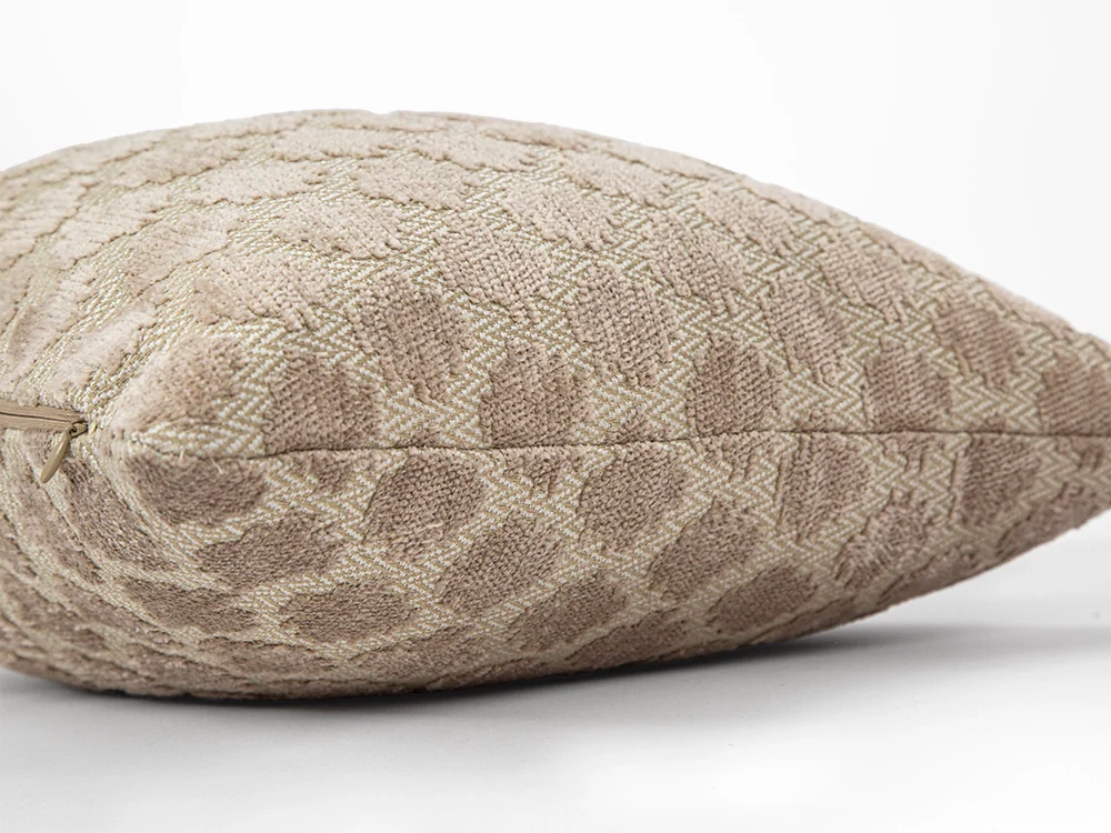 Beige Dotted Textured Pillow Cover