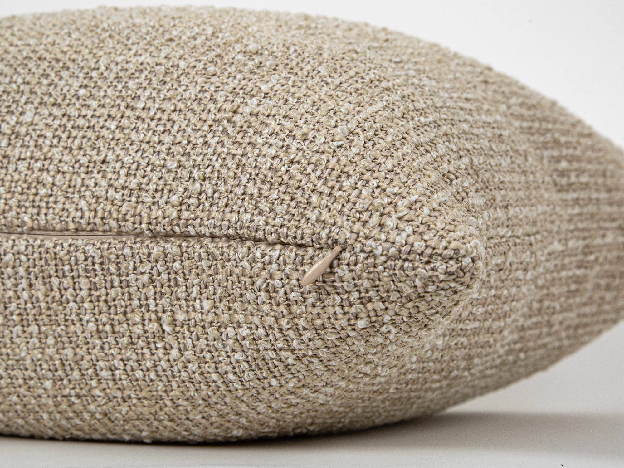 Beige Textured Boho Pillow Cover