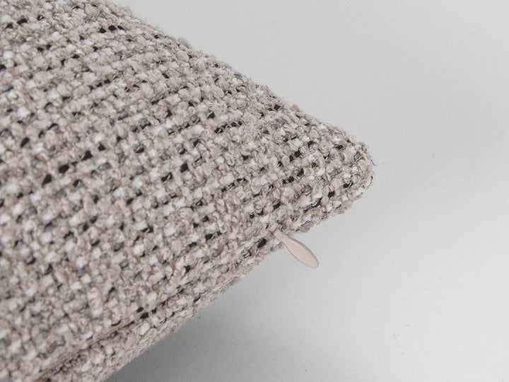 Tan Beige Woven Pillow Cover