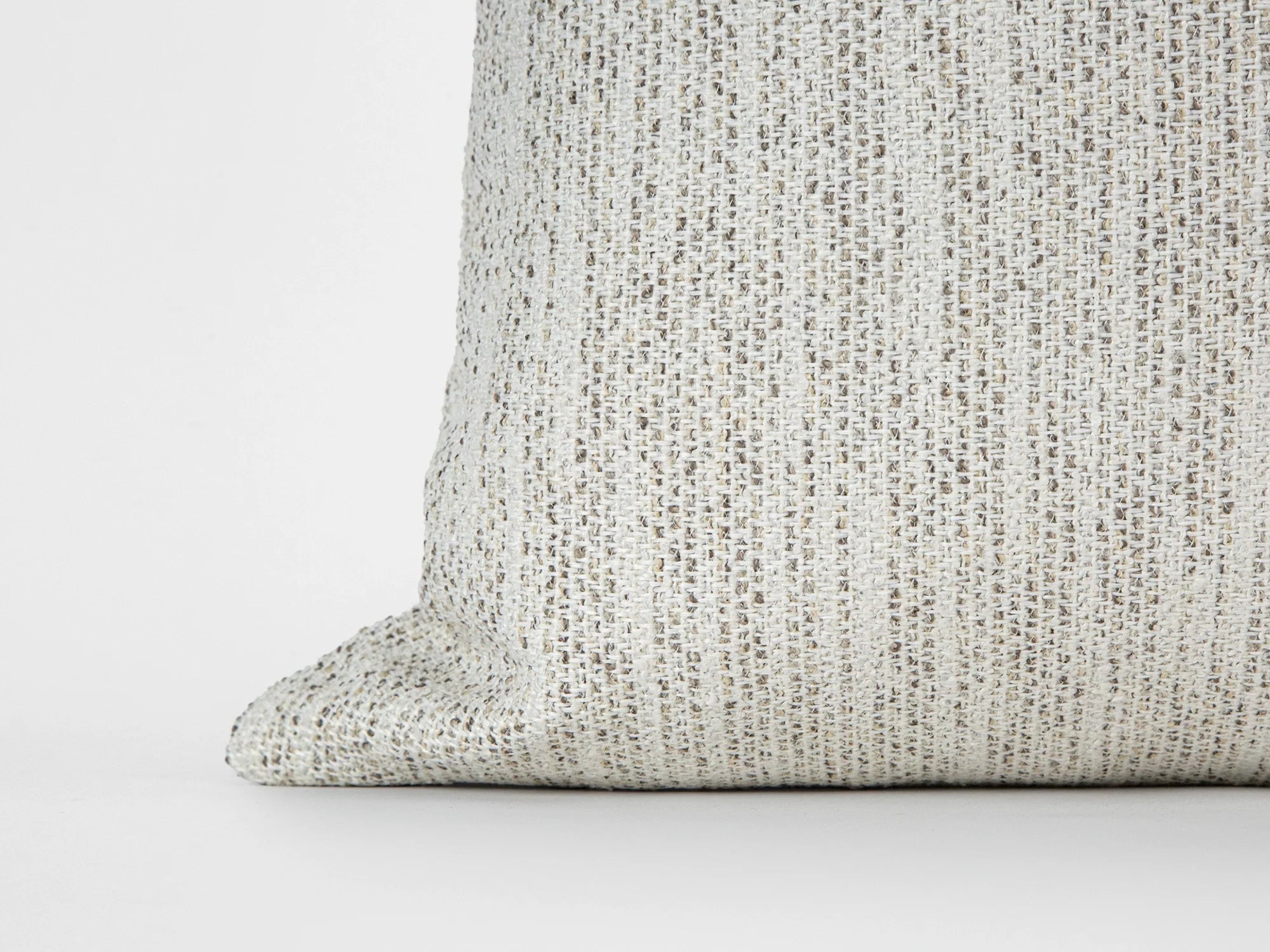 Ivory Beige Speckled Woven Pillow Cover