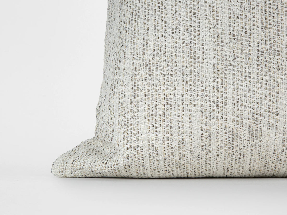 Ivory Beige Speckled Woven Pillow Cover