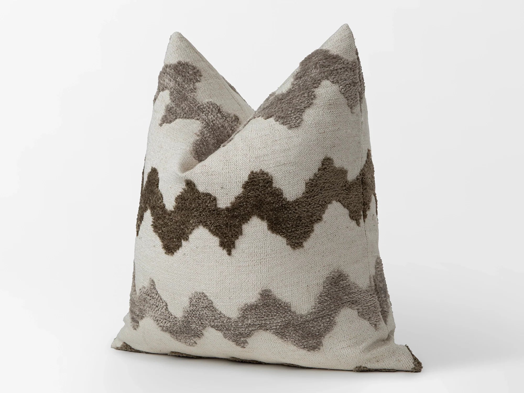 Neutral Chevron Pillow Cover - Textured & Soft