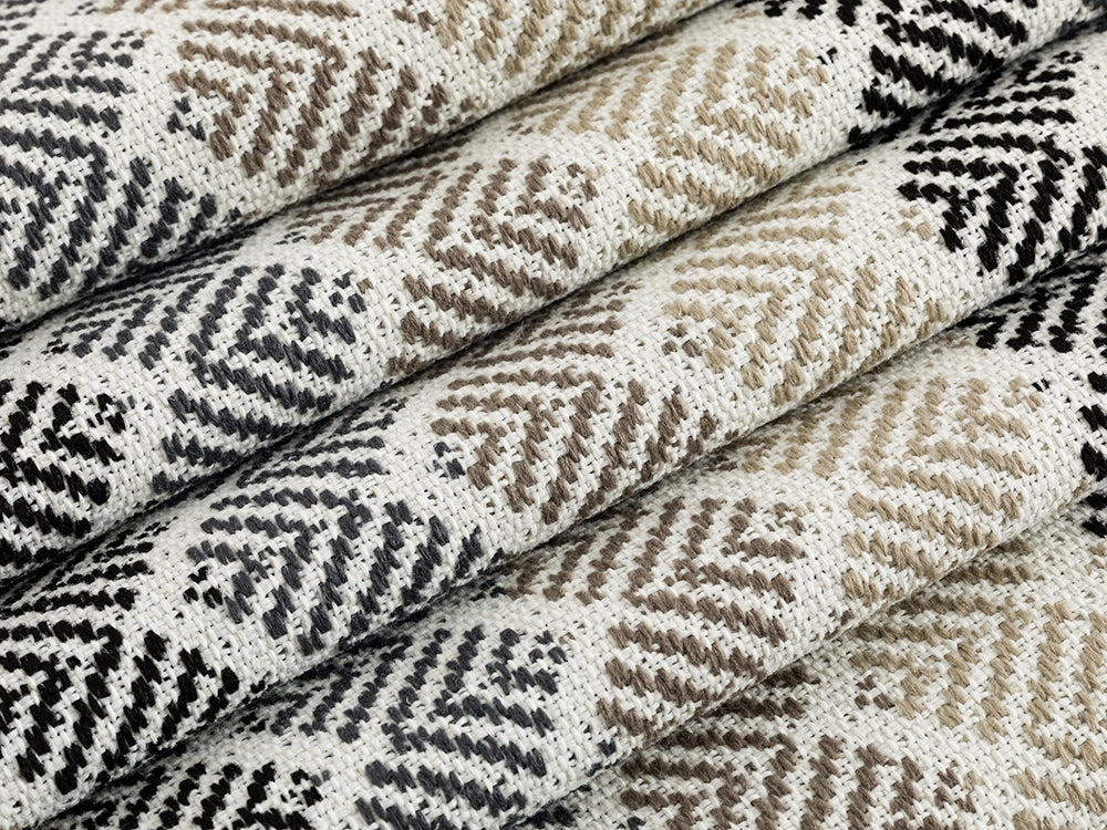 Black Chevron Upholstery Fabrics - Outdoor & Indoor