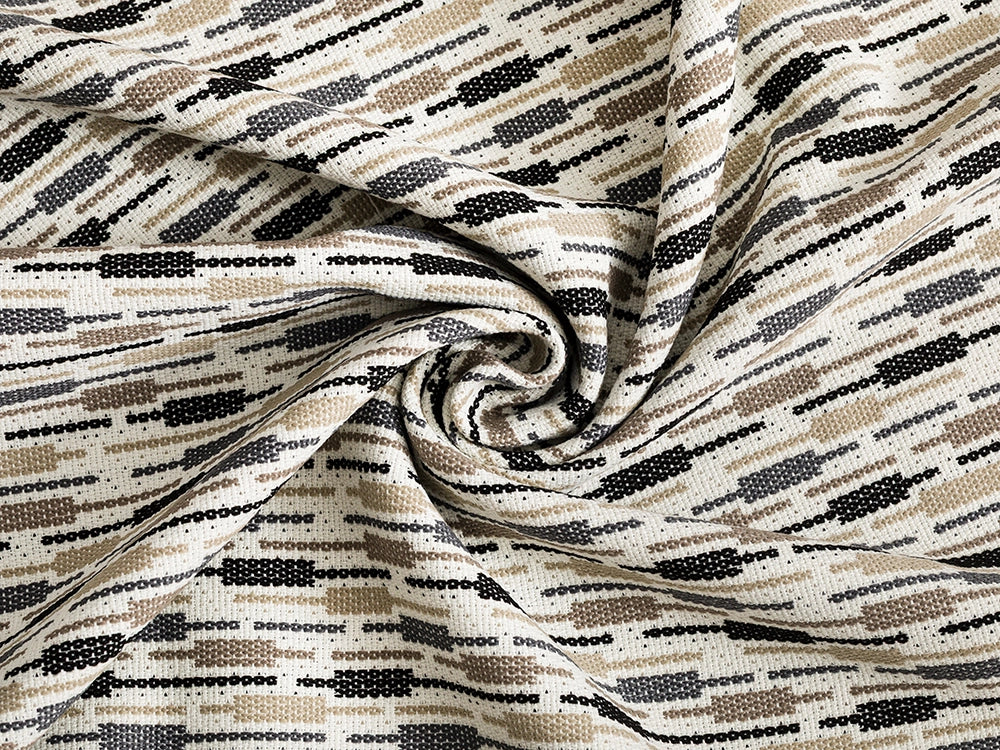 Black Striped Upholstery Fabric - Outdoor & Indoor