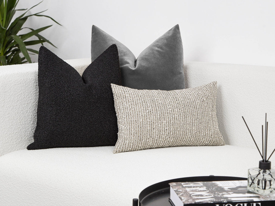 Black Alpaca Pillow Cover