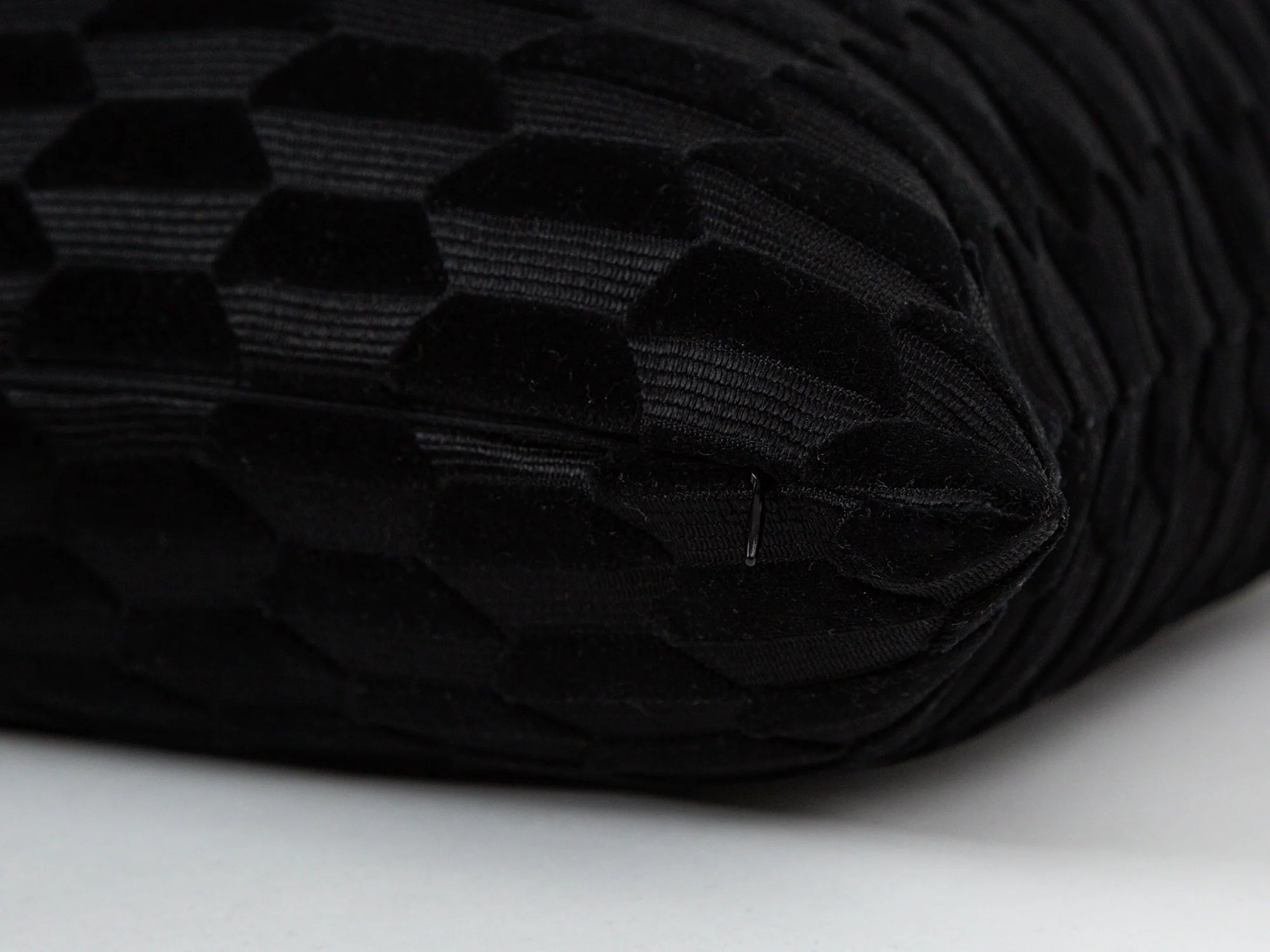 Black Textured Cut Velvet Pillow Cover