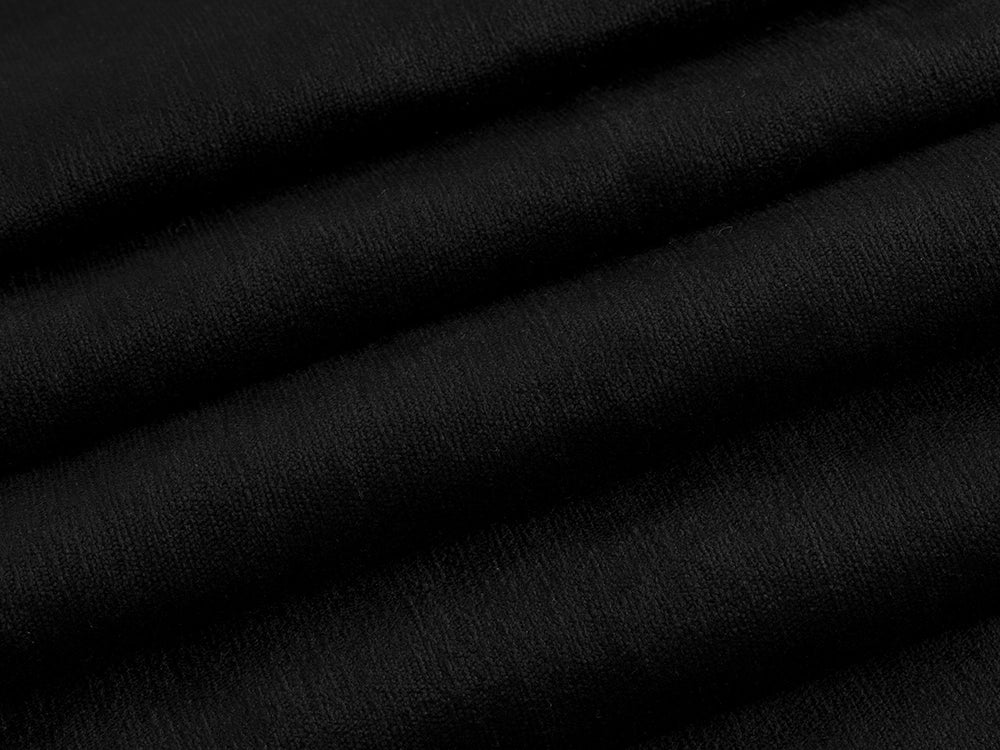 Black Silky Upholstery Fabric - Luxury & Durable