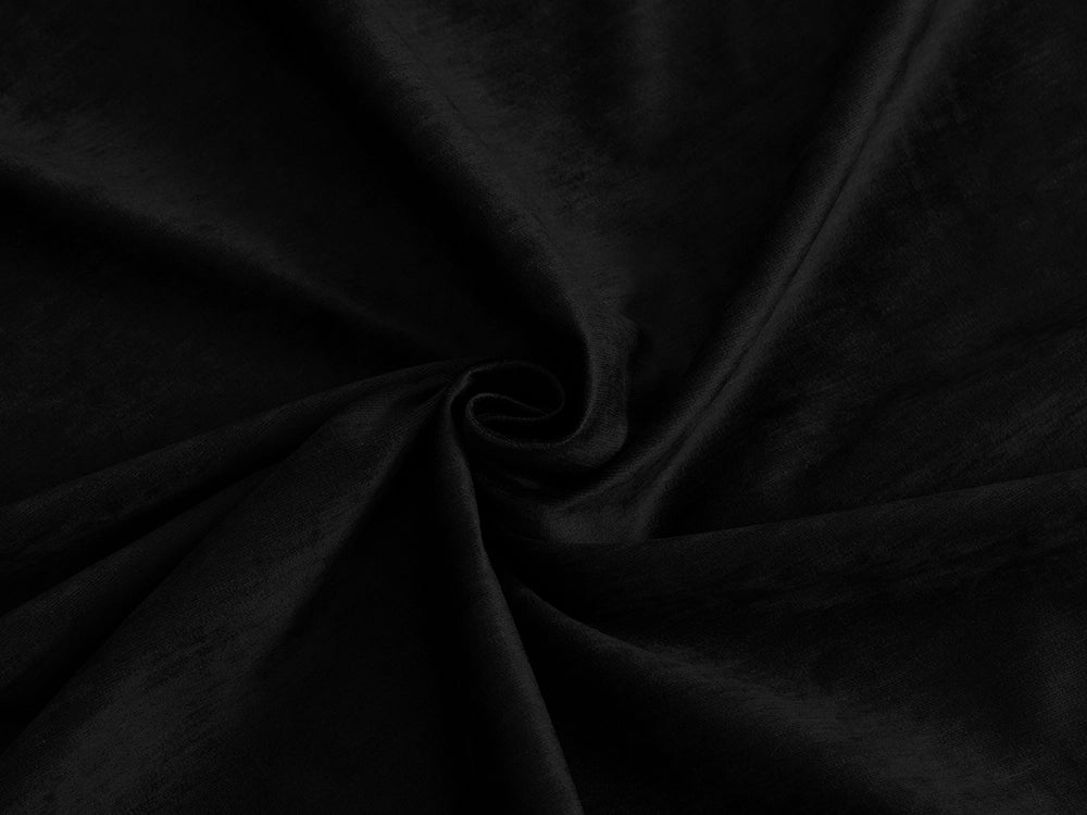 Black Silky Upholstery Fabric - Luxury & Durable
