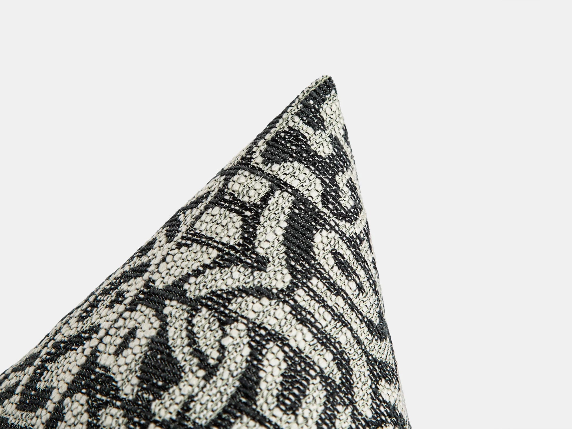 Black Tribal Geometric Pillow Cover