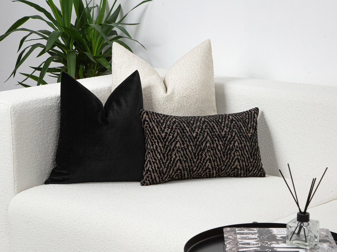 Black Velvet Pillow Cover