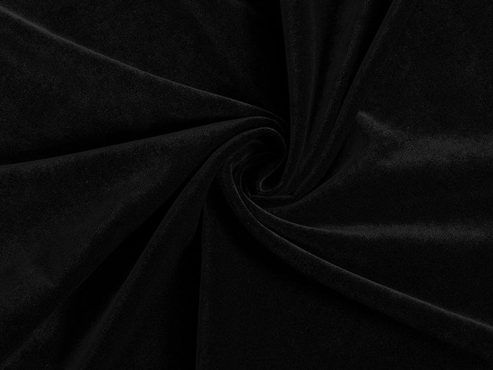 Black Velvet Upholstery Fabric - Soft & Luxurious