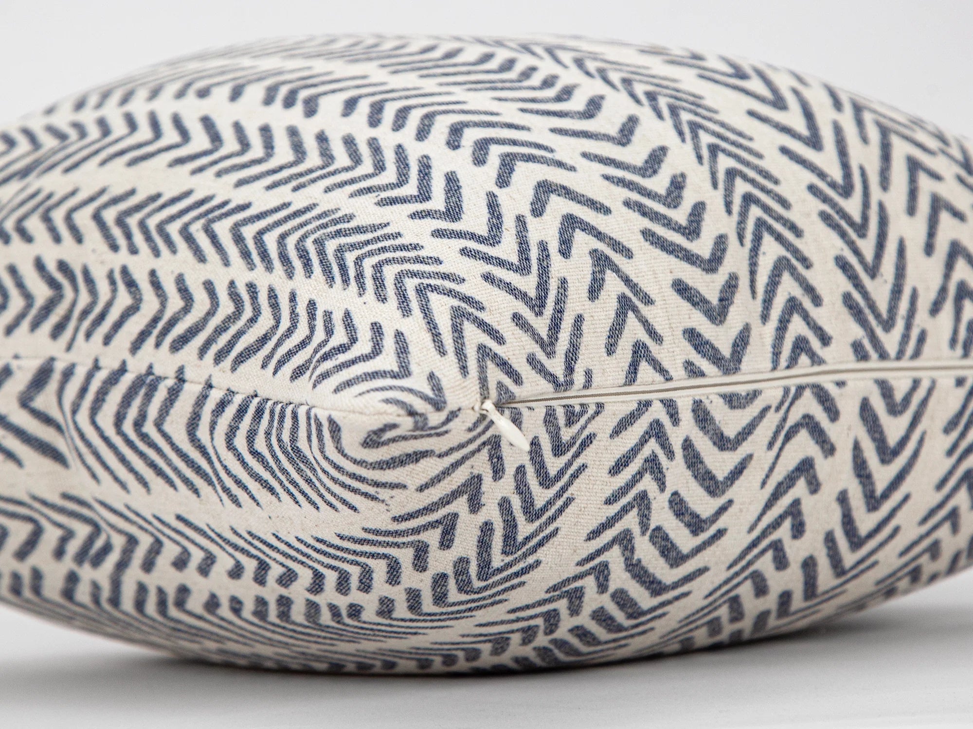 Blue Mudcloth Pillow Cover