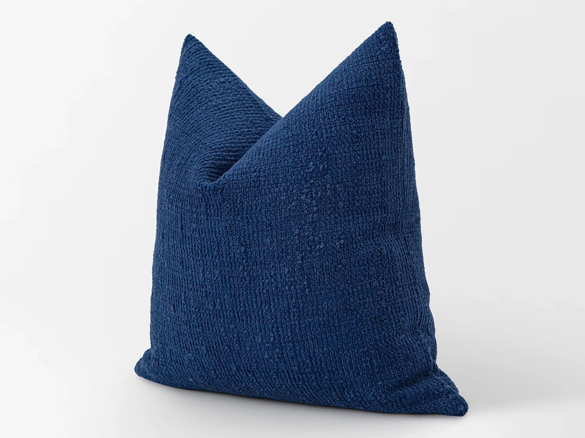 Cobalt Blue Boho Textured Pillow Cover