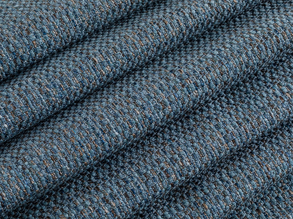 Blue Woven Upholstery Fabric - Durable & Heavy