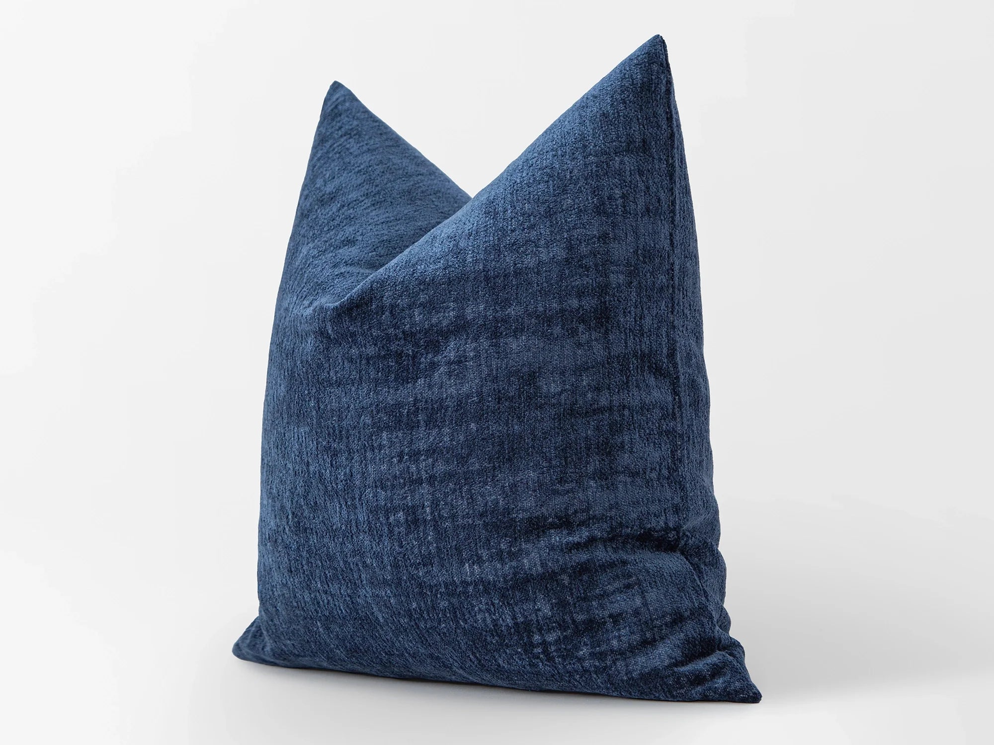 Blue Textured Pillow Cover