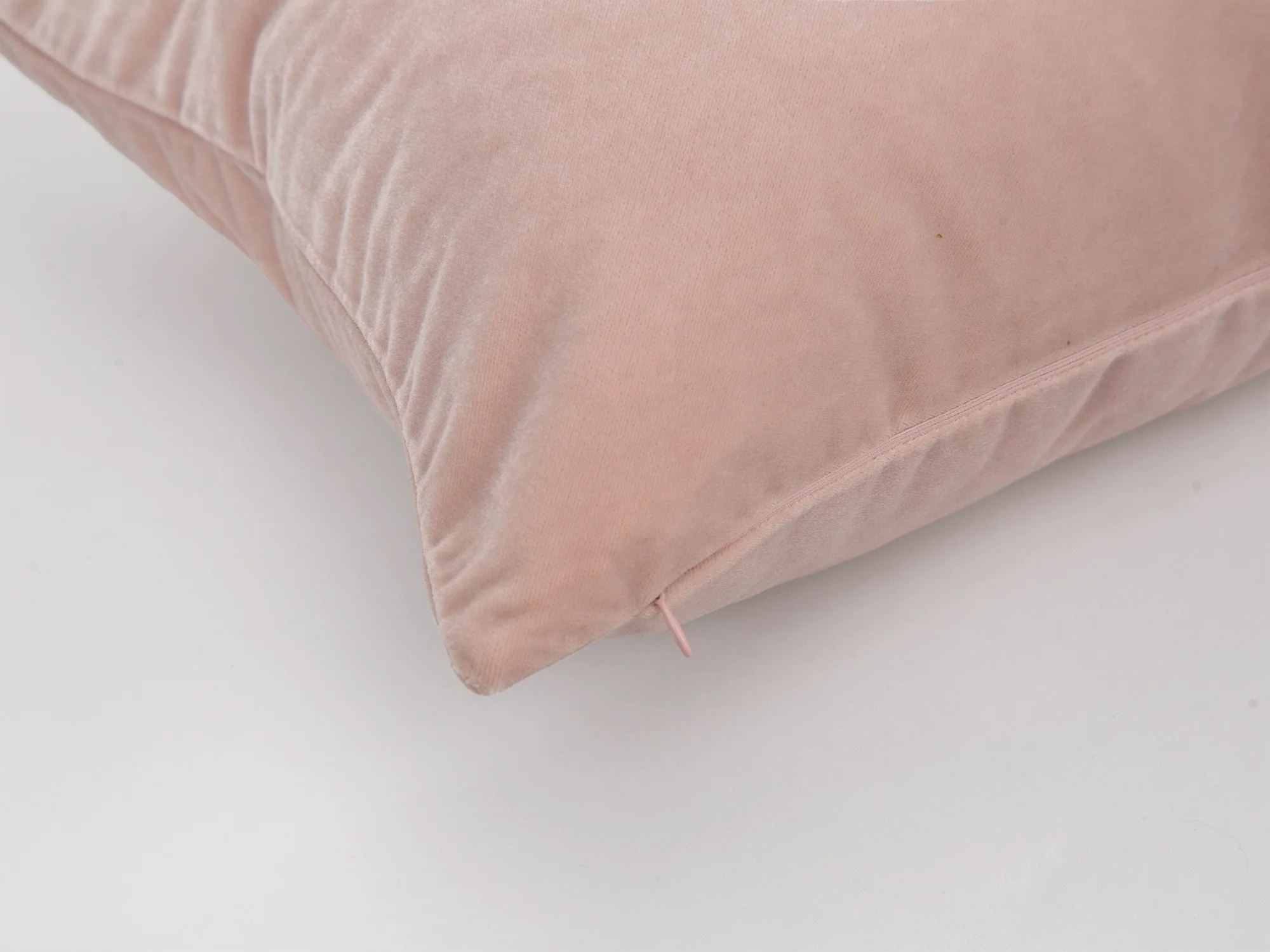 Blush Pink Velvet Pillow Cover