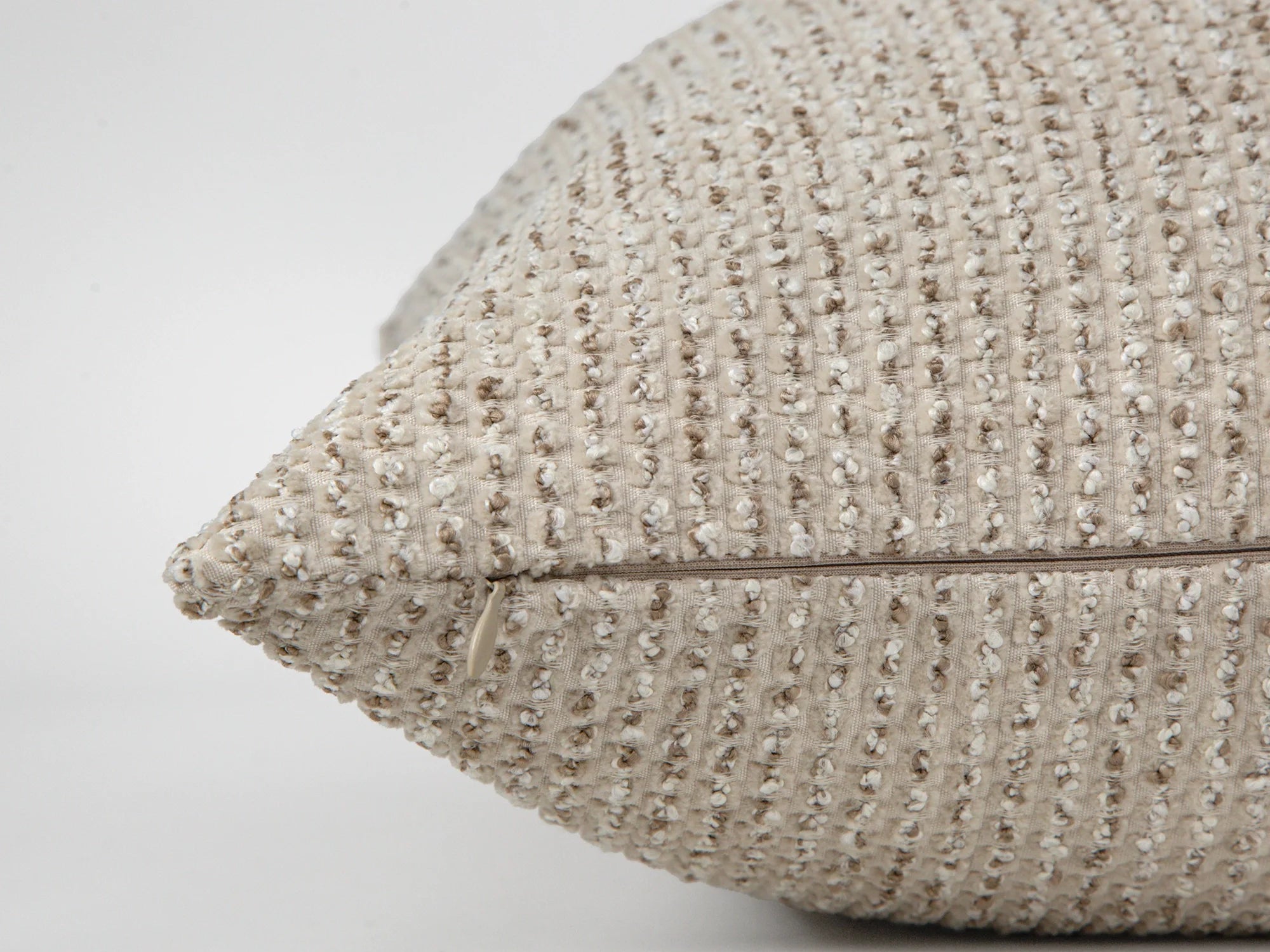 Beige Spotted Textured Pillow Cover