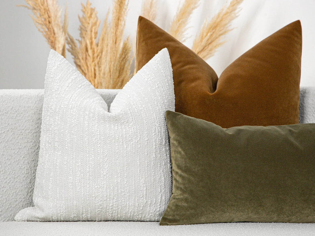 Boho Boucle Throw Pillow Cover