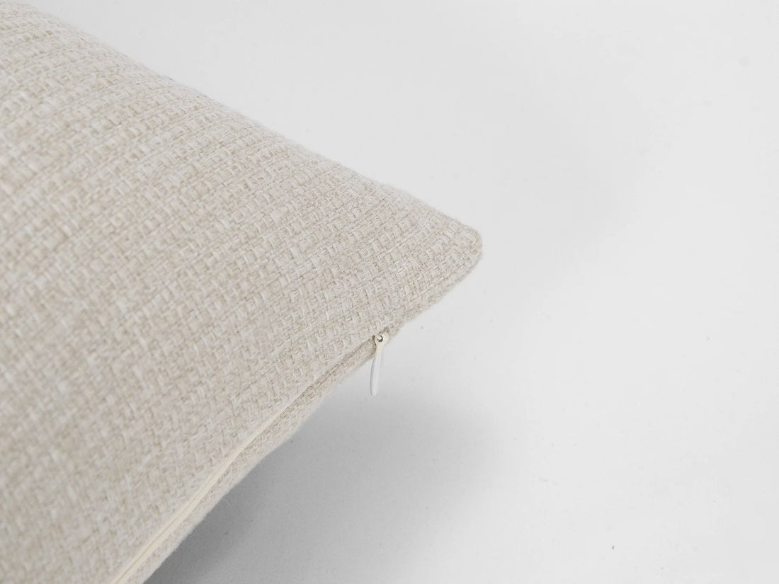 Neutral Beige Linen Pillow Cover