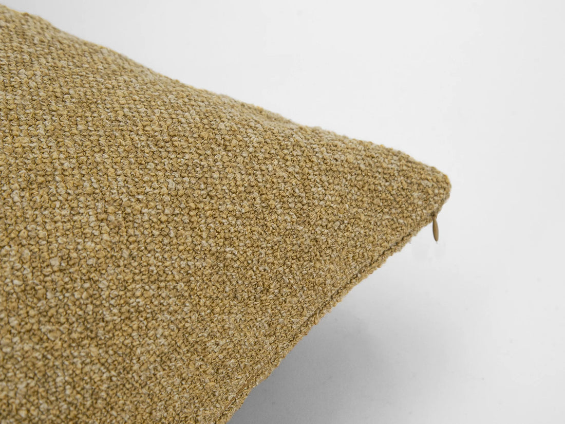 Dusty Gold Boucle Pillow Cover