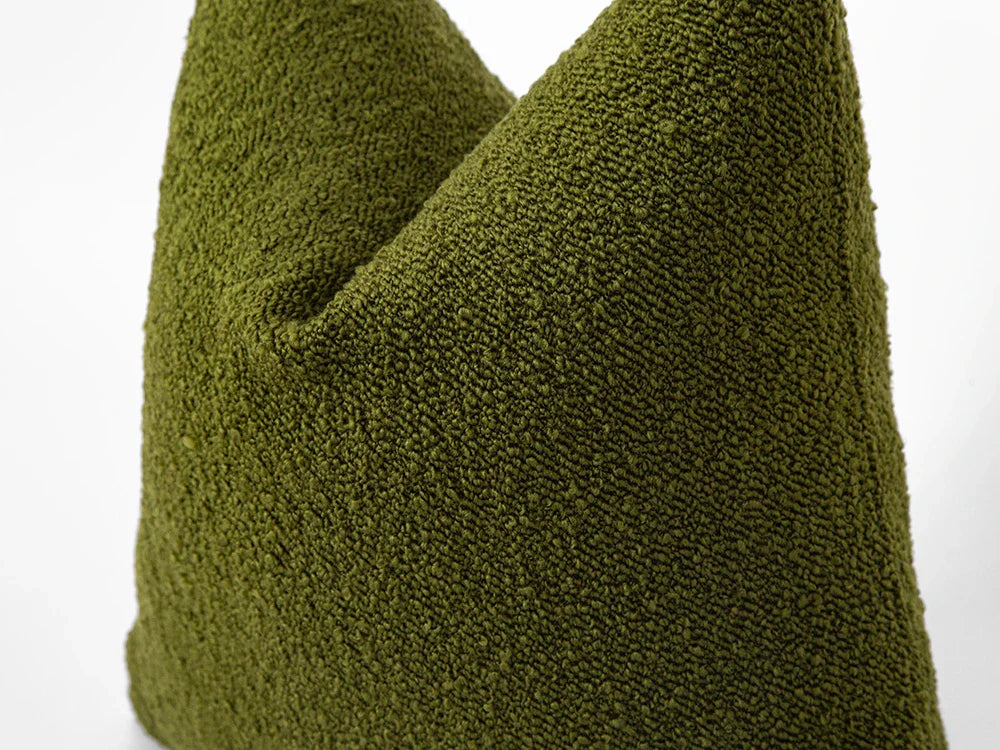 Olive Green Alpaca Pillow Cover
