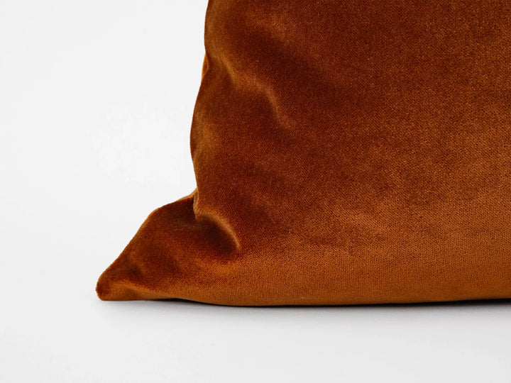 Copper Bronze Velvet Pillow Cover