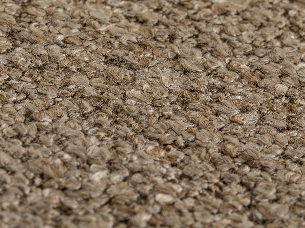Brown Beige Boucle Upholstery Fabric - Textured & Cozy