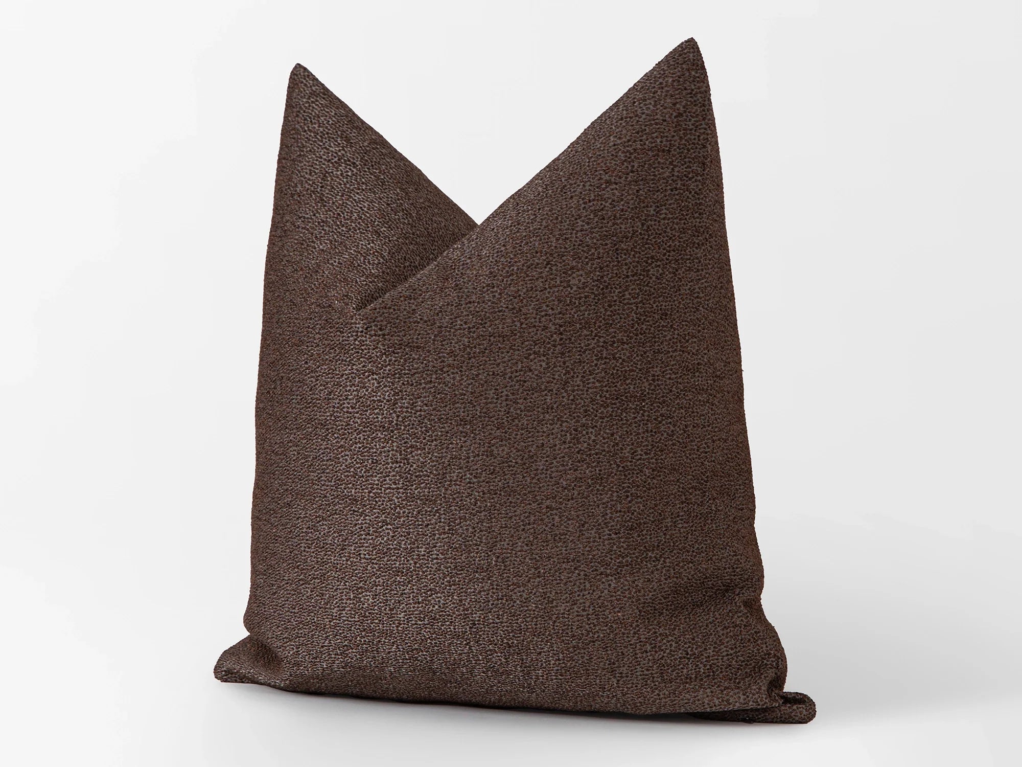Brown Spotted Jacquard Pillow Cover