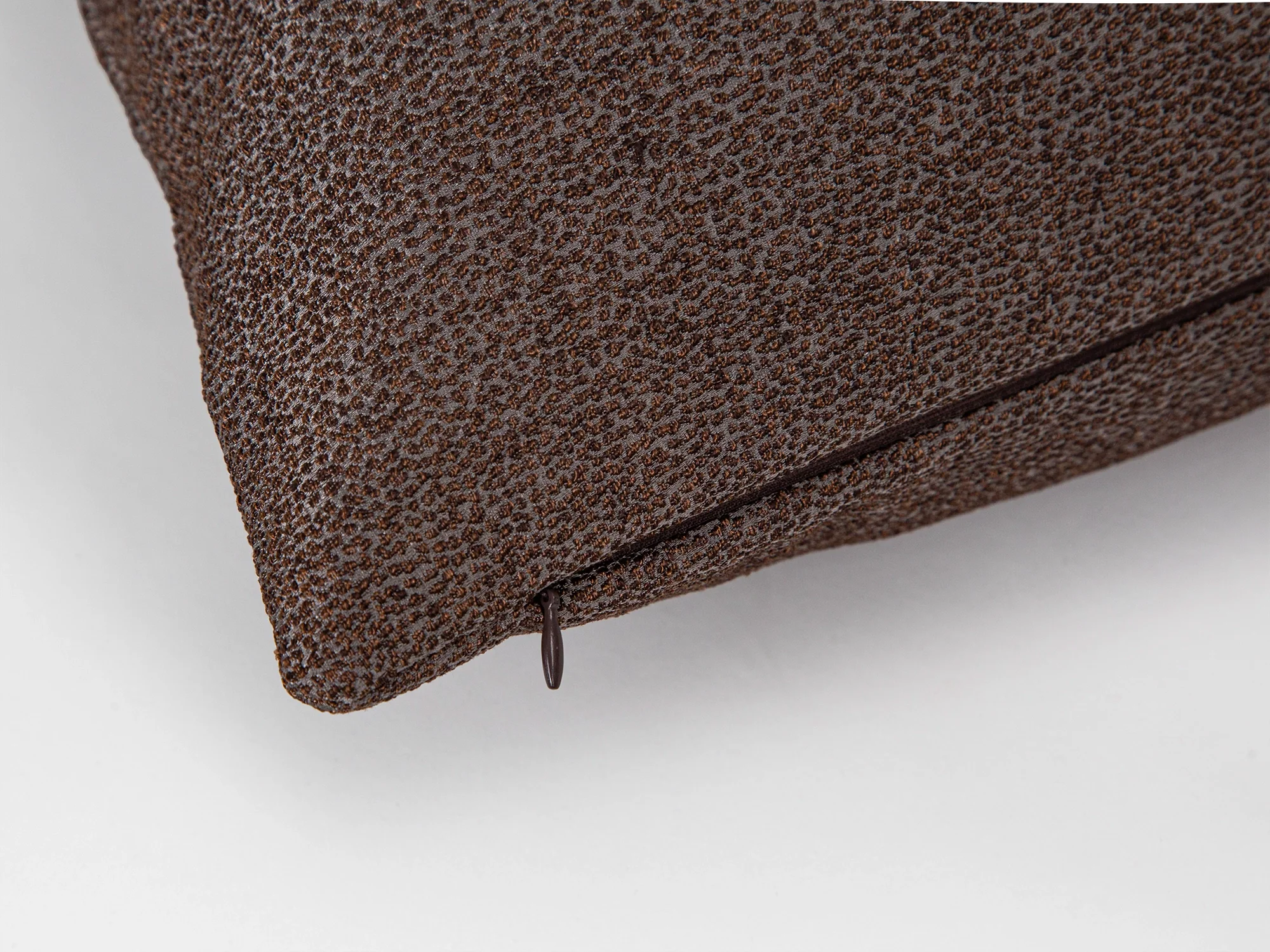 Brown Spotted Jacquard Pillow Cover