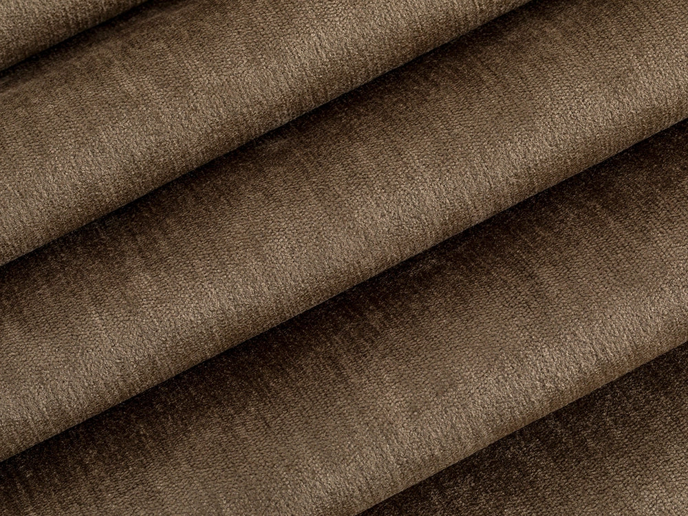Brown Silky Upholstery Fabric - Luxury & Warm