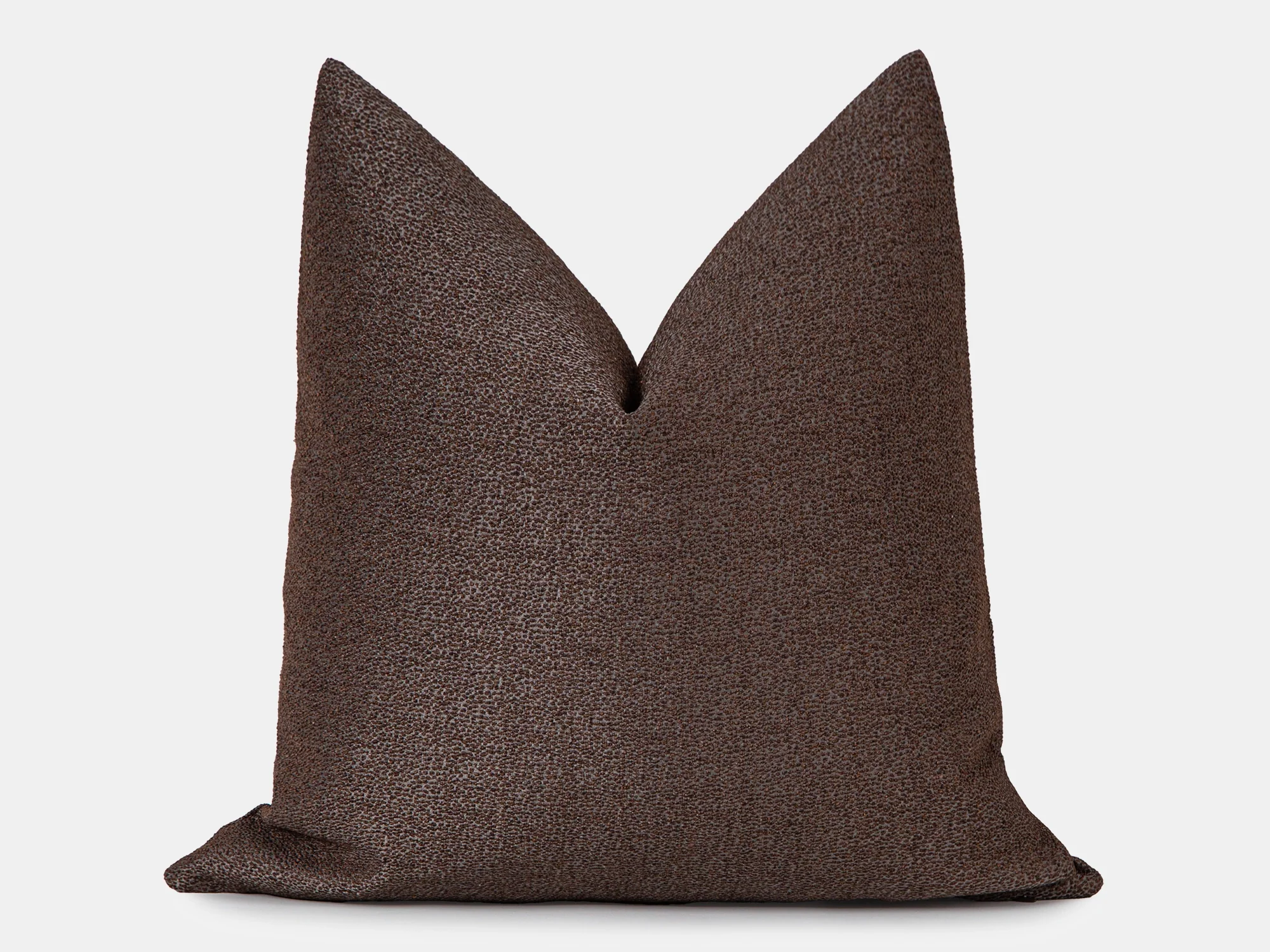 Brown Spotted Jacquard Pillow Cover
