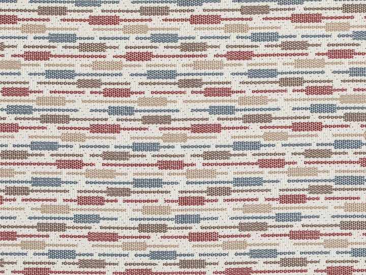 Burgundy Striped Upholstery Fabric - Outdoor & Indoor