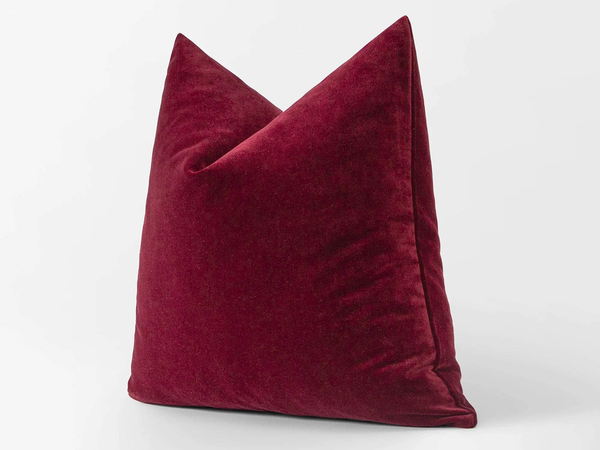 Burgundy Velvet Pillow Cover