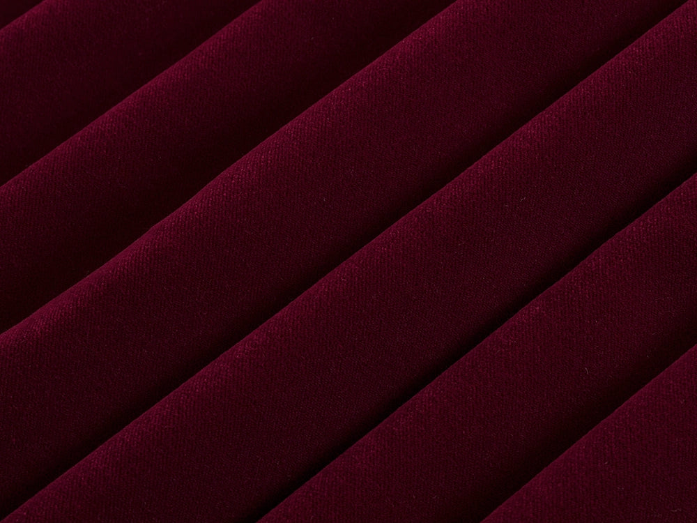 Burgundy Velvet Upholstery Fabric - Soft & Luxurious