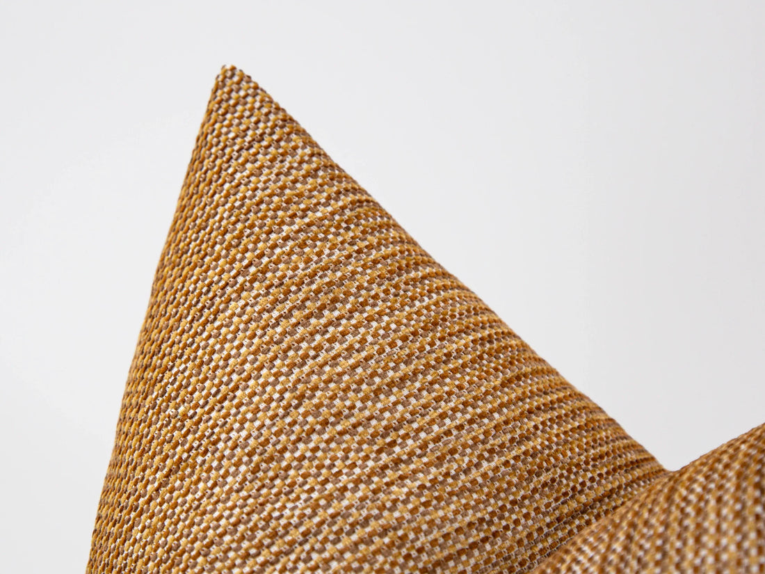 Burnt Orange Woven Pillow Cover