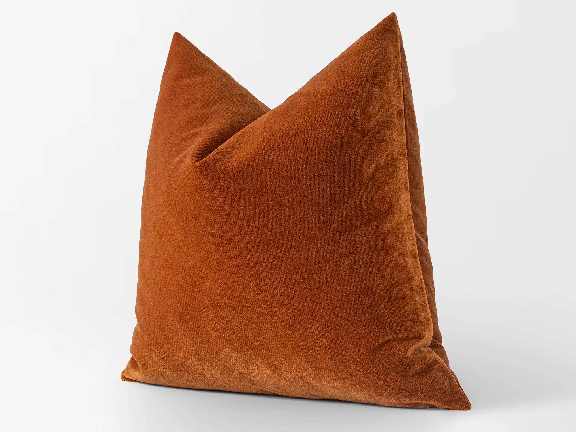 Rust Orange Velvet Pillow Cover