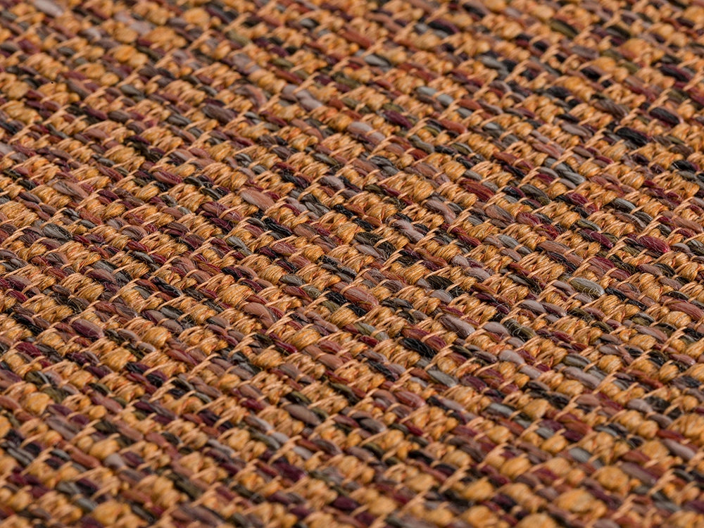 Burnt Orange Upholstery Fabric - Durable & Heavy