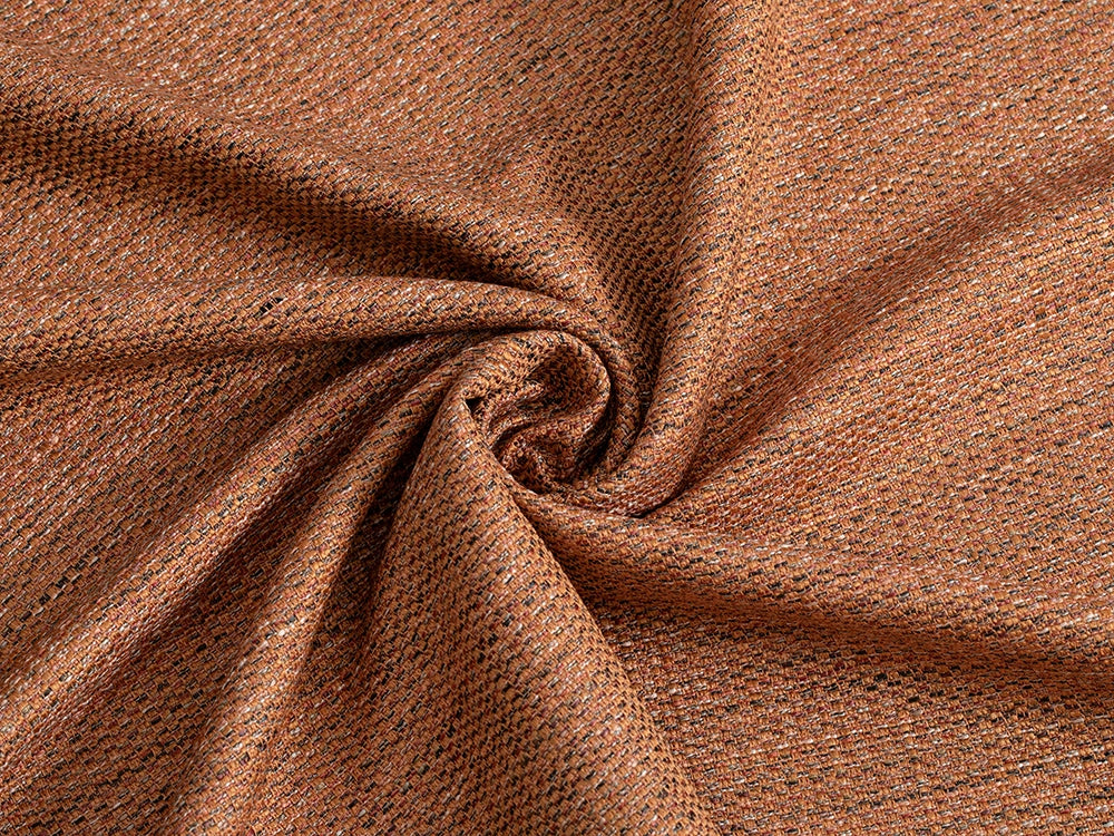 Burnt Orange Upholstery Fabric - Durable & Heavy
