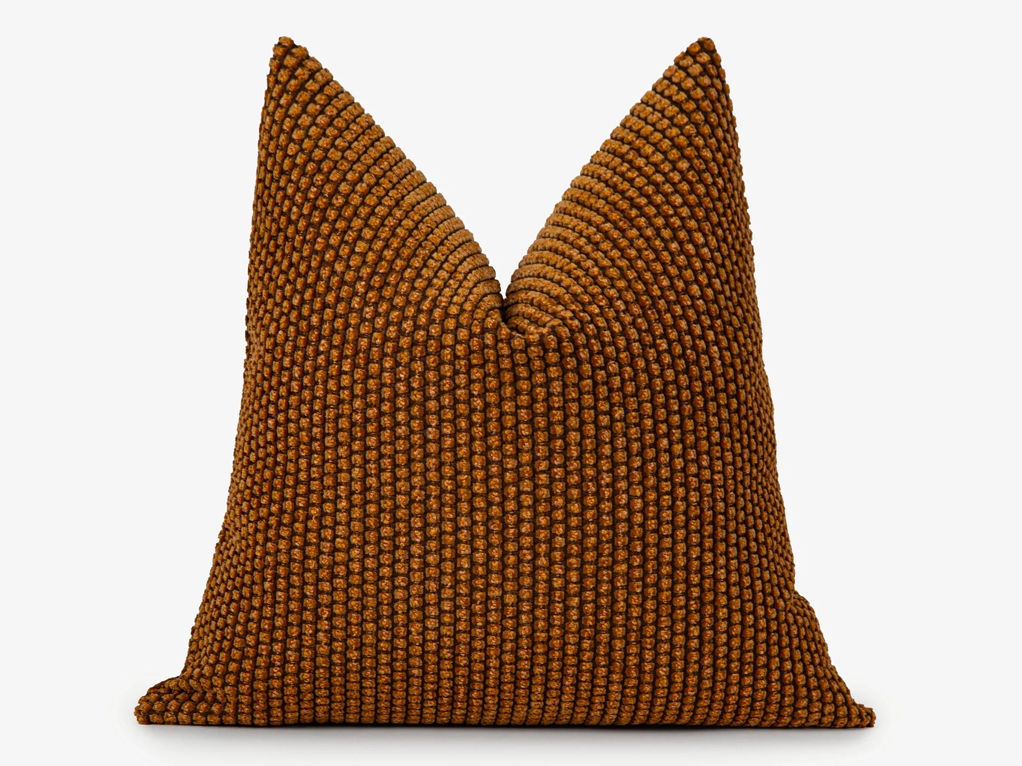 Burnt Orange Dotted Textured Pillow Cover