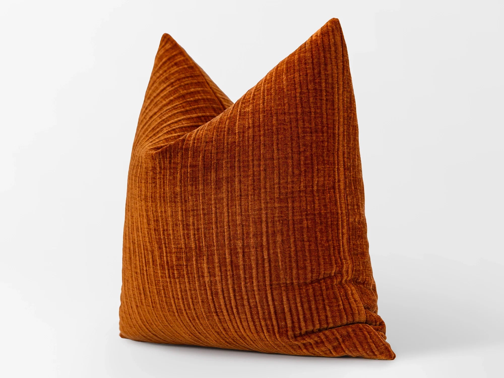 Burnt Orange Corduroy Pillow Cover